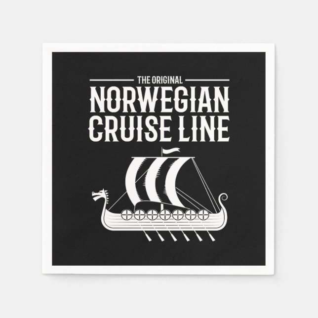 Norwegian Cruise Line Vikings Nordic Pappersservett (Framsidan)