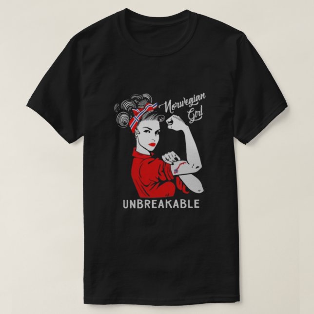 NORWEGIAN GIRL OBREAKABEL T SHIRT (Design framsida)