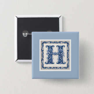Norwegian Heritage H Monogram - Blue Knapp