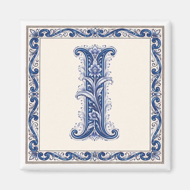 Norwegian Heritage I Monogram - Blue Magnet (Framsidan)