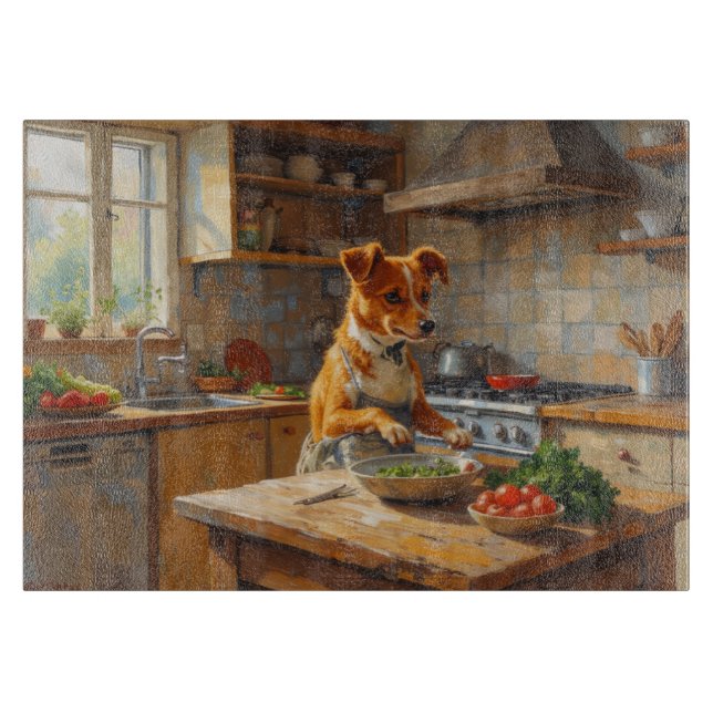 Norwegian Lundehund Cooking in Kitchen (Framsidan)