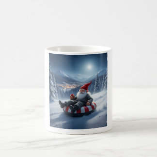 Norwegian Nisse Sledding, Coffee Mug Kaffemugg