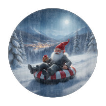 Norwegian Nisse Sledding, Cutting Board