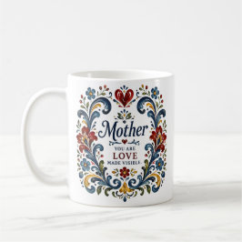 Norwegian Rosemaling Mother Mug – Elegant Floral F Kaffemugg