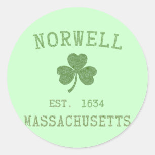 Norwell MORSAklistermärke Runt Klistermärke