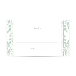 Norwich Bröllop Bord Placecard Placeringskort