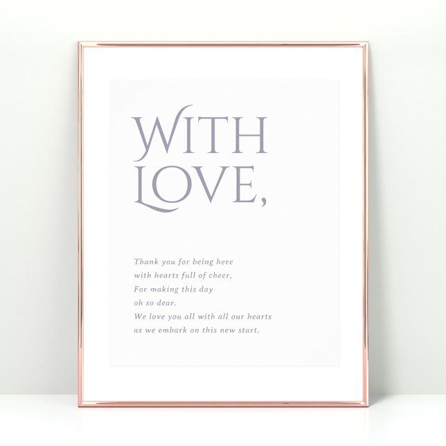 Norwich Bröllop Tack för att delta i signatur Poster (Skapare uppladdad)