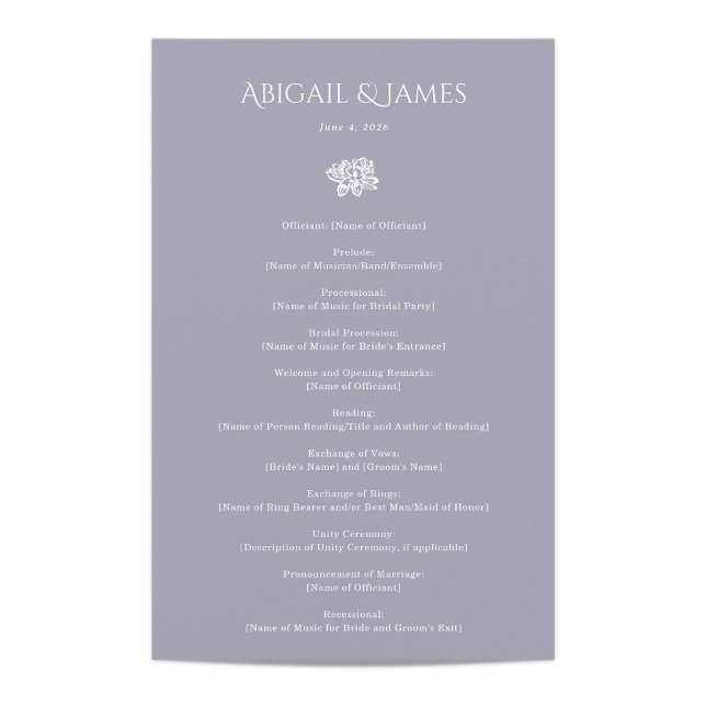 Norwich-Bröllopsprogram (Skapare uppladdad)