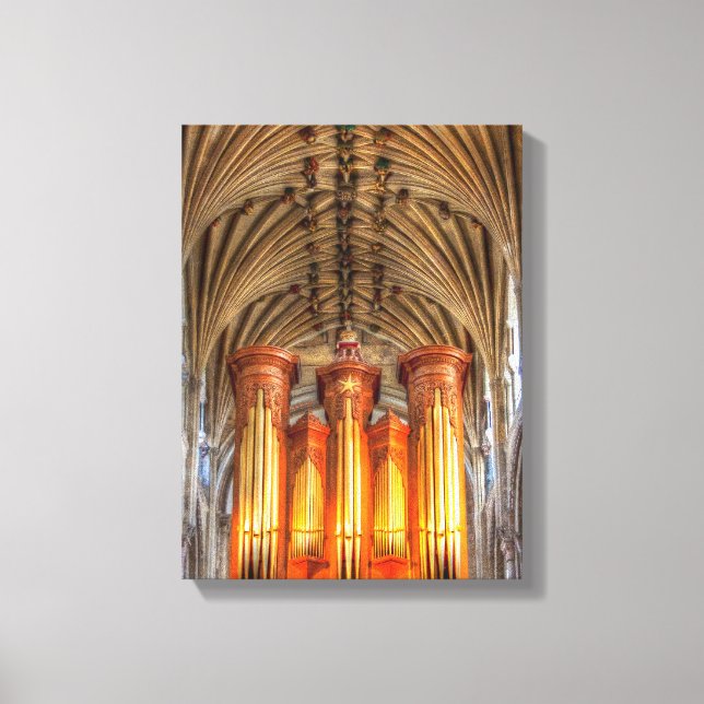 Norwich-katetridralorgan Canvastryck (Framsida)