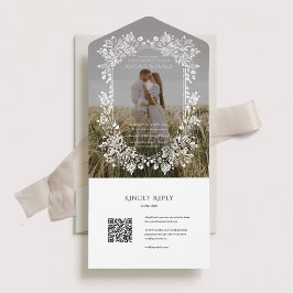 Norwich Photo Wedding-inbjudan med OSA kort