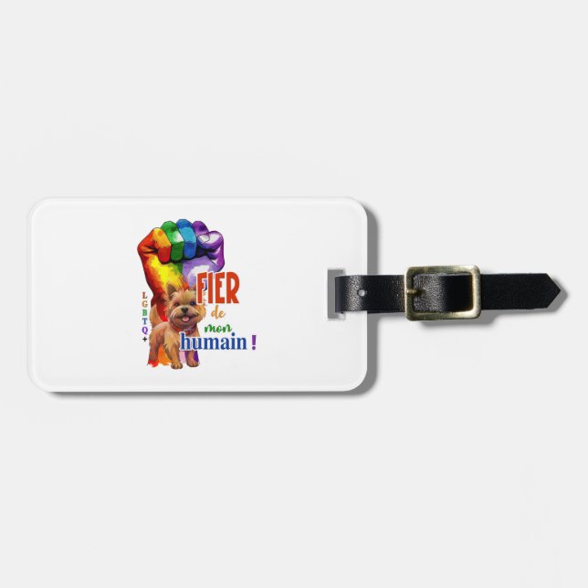 Norwich Terrier hund Bagagebricka (Horisontell Framsida)