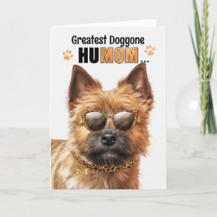 Norwich Terrier Hund Best HuMOM Aldrig Mors dag Helgkort