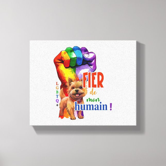 Norwich Terrier hund Canvastryck (Framsida)