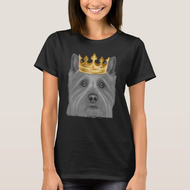 Norwich Terrier Hund Wearing A Krona T Shirt (Framsida)