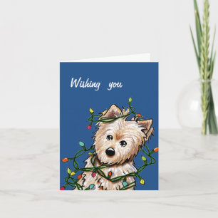 Norwich Terrier-julkort Helgkort