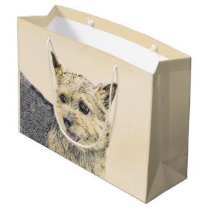 Norwich Terrier-målning - Cute Original Hund Art