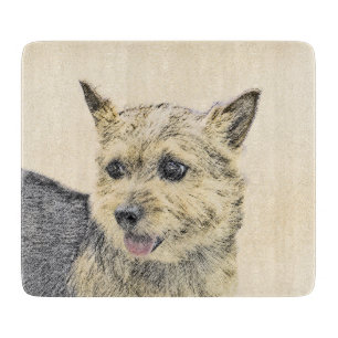 Norwich Terrier-målning - Cute Original Hund Art