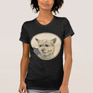 Norwich Terrier-målning - Cute Original Hund Art T Shirt
