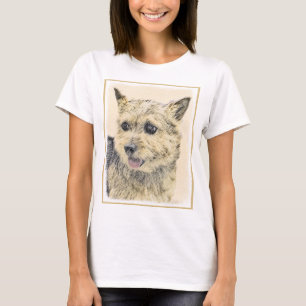 Norwich Terrier-målning - Cute Original Hund Art Tee