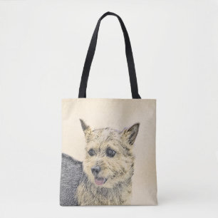 Norwich Terrier-målning - Cute Original Hund Art Tygkasse