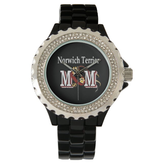 Norwich Terrier Mamma Gifts Armbandsur (Framsida)