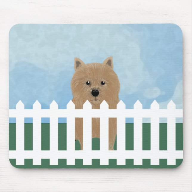 Norwich Terrier Mousepad Musmatta (Framsidan)