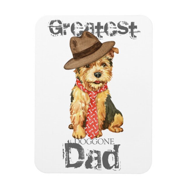 Norwich Terrier Pappa Magnet (Vertikal)