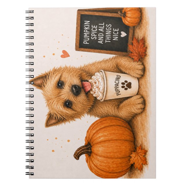 Norwich Terrier Pumpa Anteckningsbok (Framsidan)