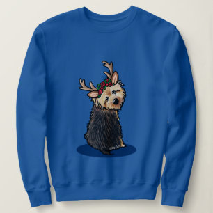 Norwich Terrier Reindeer jul Sweatshirt T Shirt