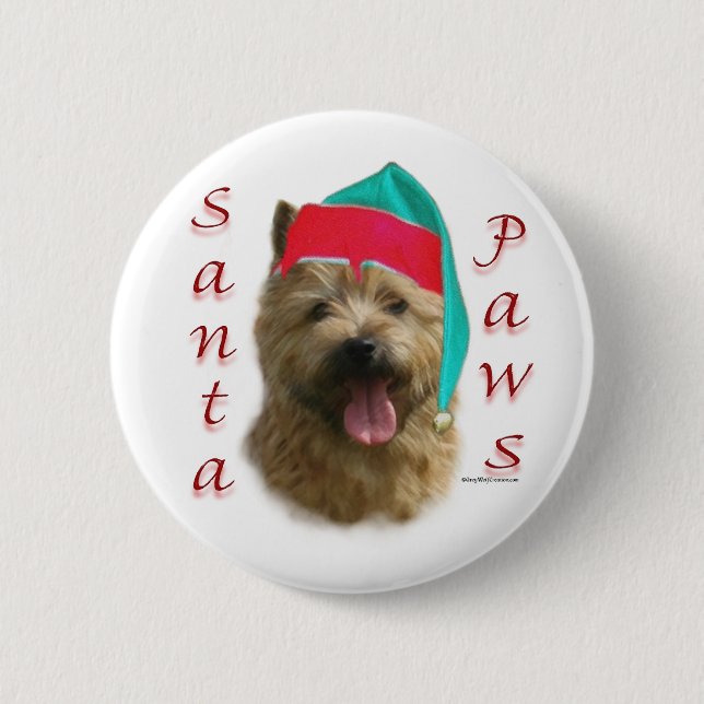 Norwich Terrier Santa Tassar Knapp (Framsida)
