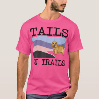 Norwich Terrier Svan på spår Rolig hund Hiking T Shirt