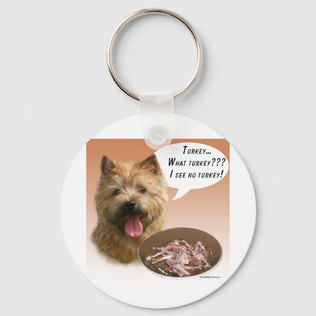 Norwich Terrier Turkiet Nyckelring (Framsida)