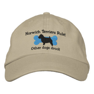 Norwich Terriers Rule Embroiderade Hat Broderad Keps