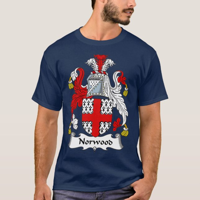 Norwood Jackar Arm Family Crest T Shirt (Framsida)