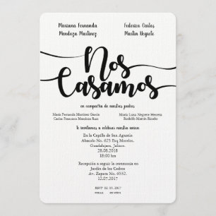 NOS CASAMOS SPANISH WEDDIN-INBJUDANDE INBJUDNINGAR