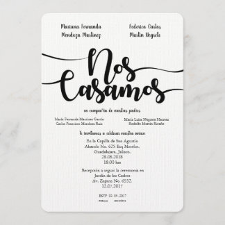 NOS CASAMOS SPANISH WEDDIN-INBJUDANDE INBJUDNINGAR