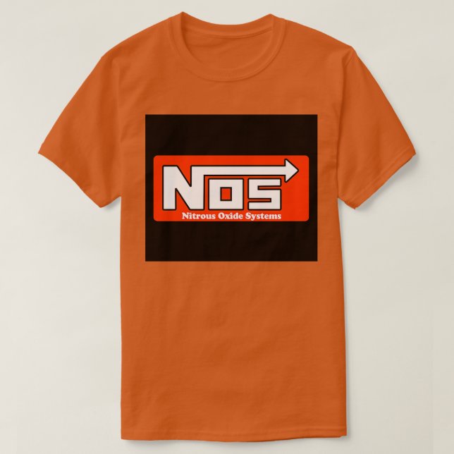 NOS Nitrous Oxide Systems Sticker Mask  T Shirt (Design framsida)