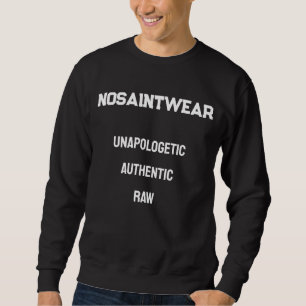 NoSaintWear Vinge & Text Lång Ärmad Tröja