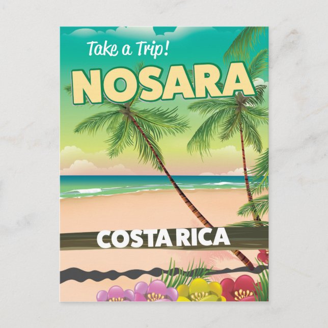 Nosara Costa Rican-reseaffisch Vykort (Framsida)