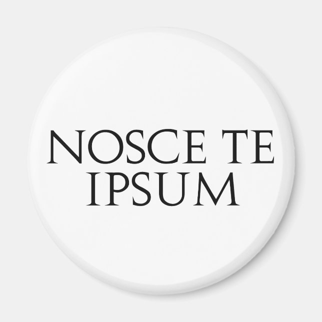 Nosce Te Ipsum Magnet (Framsidan)