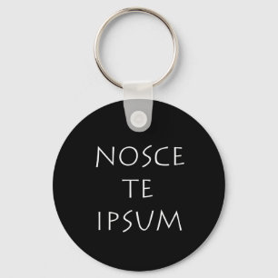 Nosce te ipsum nyckelring