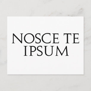 Nosce Te Ipsum Vykort