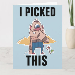 NOSE PICKER FUNNY BIRTHDAY OVERSIZED CARD KORT