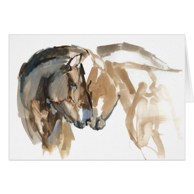 Nose to Nose Hälsningskort (Framsidan Horizontal)