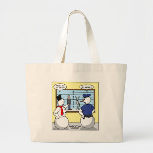 Noseless Snögubbe Bunny Suspect Gifts & Tees Jumbo Tygkasse