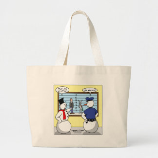 Noseless Snögubbe Bunny Suspect Gifts & Tees Jumbo Tygkasse