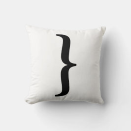 Nosetouch Press Höger Bracket Pillow White Kudde