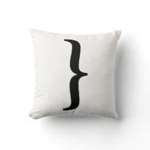 Nosetouch Press Höger Bracket Pillow White