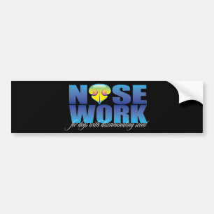 Nosework för hundar med att diskriminera doft bildekal