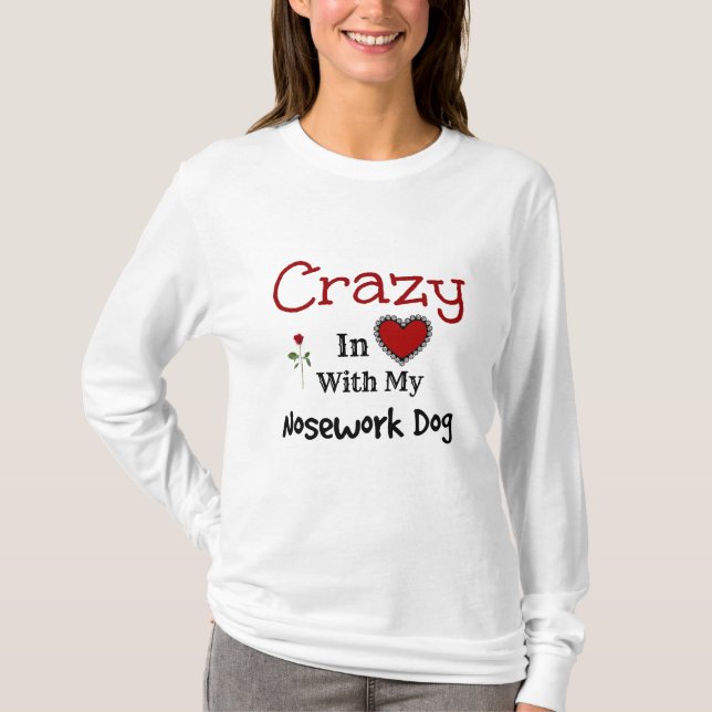 Nosework hund t-shirt (Framsida)